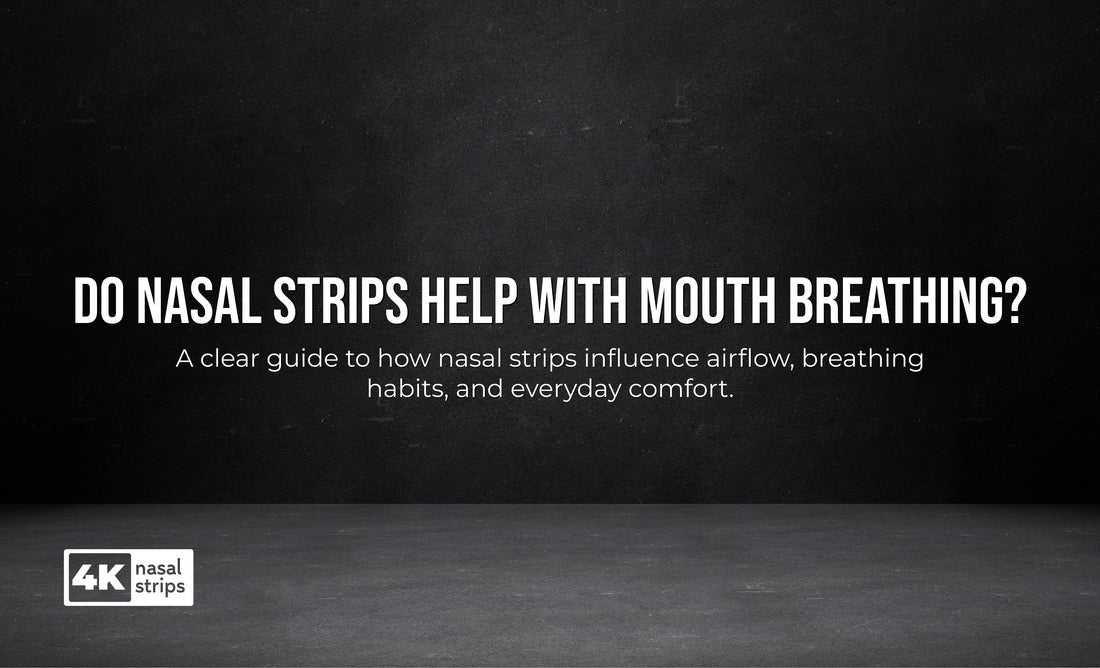 do nasal strips help with mouth breathing?